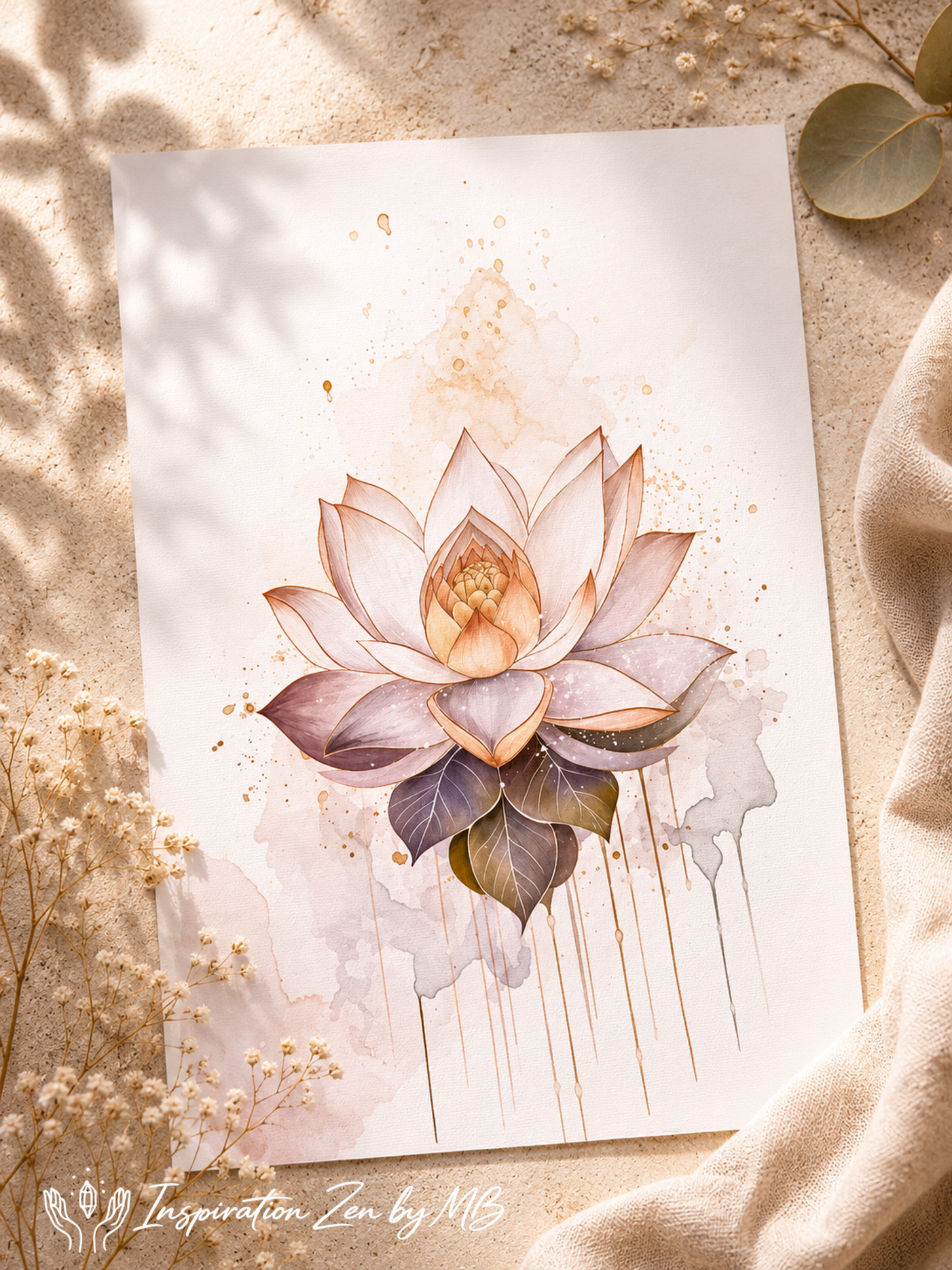 Toile imprimée Lotus Épanoui