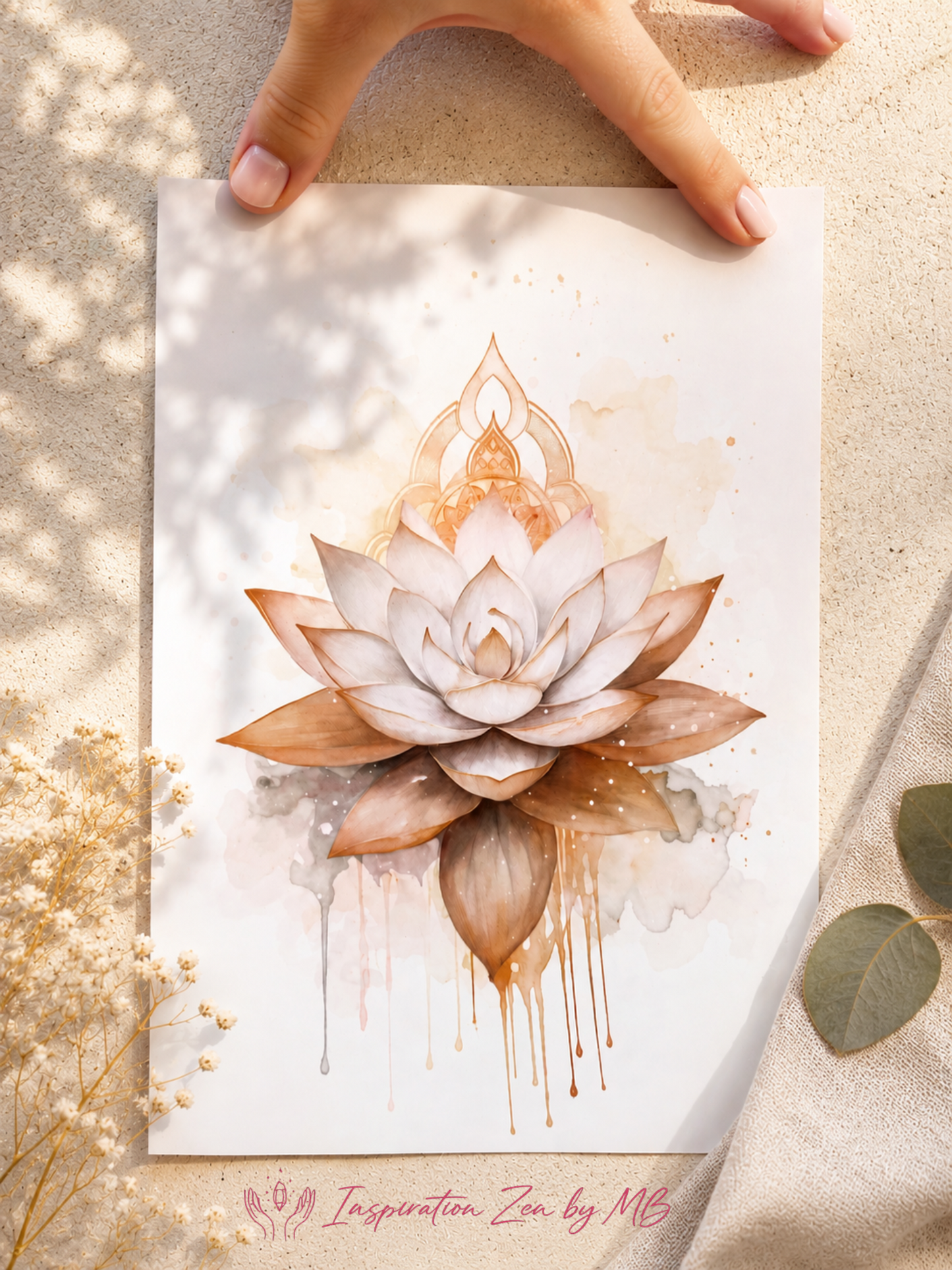 Toile imprimée Lotus
