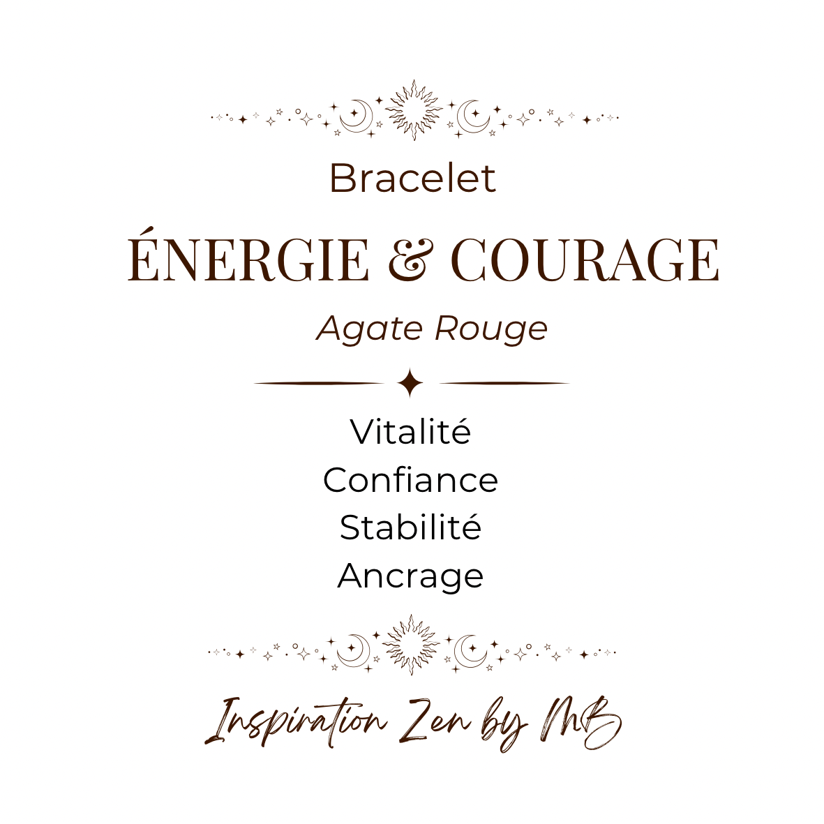 Bracelet Énergie & Courage
