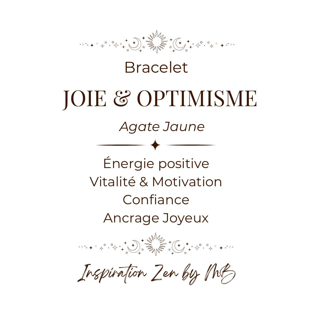 Bracelet Joie & Optimisme