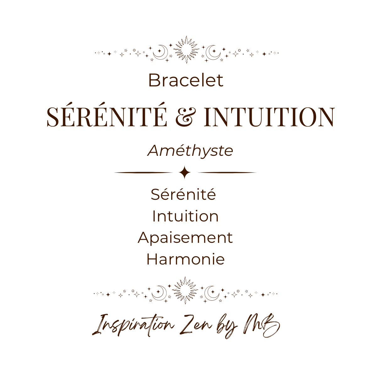 Bracelet Sérénité & Intuition