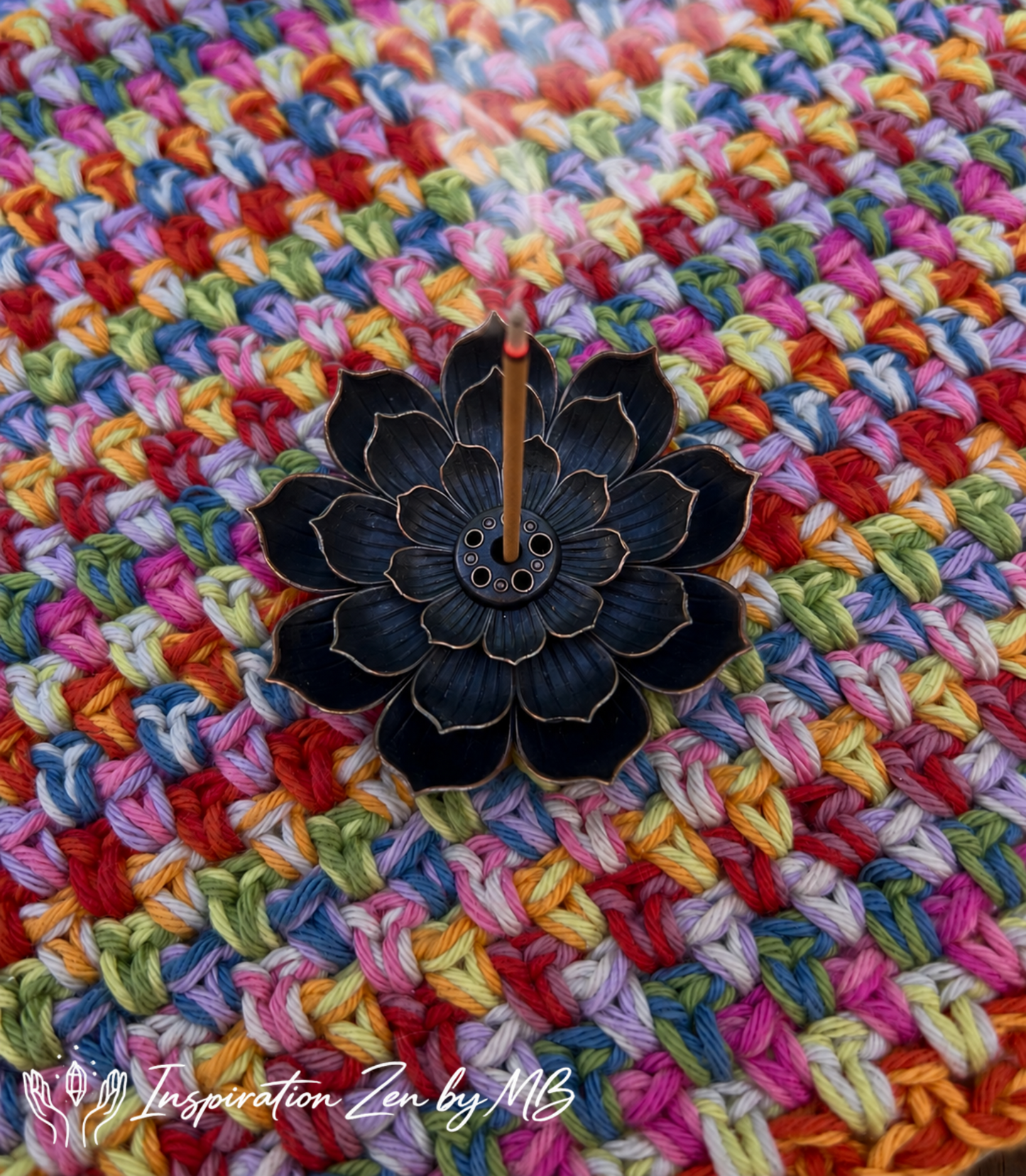 Porte-Encens Fleur de Lotus Noire